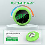 Qpets Wireless LED Aquarium Thermometer for Fish Tanks with 0–60 °C Range and 5‑Second Sensor | LCD Display Stick‑On Design