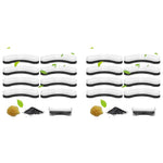 Qpets® Cat Water Fountain Filter Replacement 16PCS Arc-Shaped Washable Pet Fountain Filters with Triple Filtration System Activated Carbon