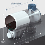 Qpets Fish Feeder with 220ml Moisture-Proof Hopper for Aquariums | 4 Timer Settings