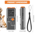 Qpets Ultrasonic Dog Bark Control Device with 25FT Range and LED Light | USB Rechargeable Training Aid