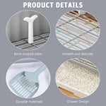 Qpets Dog Potty Training Tray for Small Dogs up to 5 kg with Mesh Grid and Quick Drain | Indoor and Outdoor Toilet