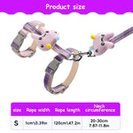 Qpets Cat Harness and Leash Set for Outdoor Walking with Quick Release Buckle | Fits 7.8–11.8 in Neck and 9.8–16 in Chest