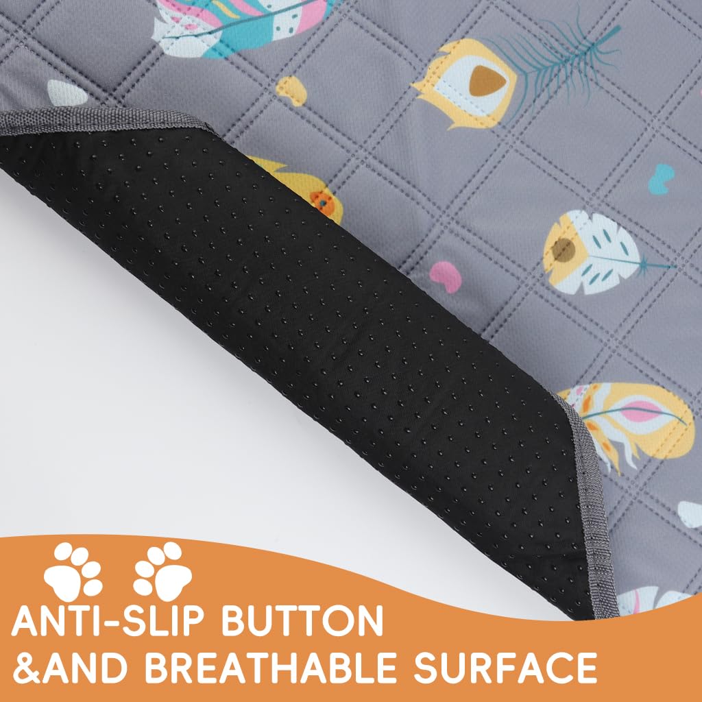 Qpets Pee Pads for Dogs 60x45CM with Multi Layer Leak Proof Design and Non Slip Bottom