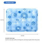 Qpets Cooling Mat for Dogs 50×40cm with Gel Insert and Waterproof PVC Fabric | Sky Blue Pet Bed Mat