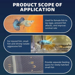 Qpets Aquarium Fish Breeding Box for Fry Protection with Suction Cups and Nylon Mesh 16x15x15.5cm