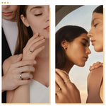 Qpets Stackable Rings Set for Women with Retro Knuckle and Boho Style 36pc in Gold and Silver | Fashion Jewellery Gift