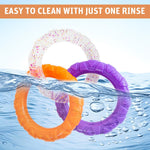 Qpets Dog Chew Toy for Interactive Play with 3.74 in Ring | Non Toxic TPR Tug Toy