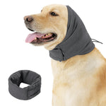 Qpets Dog Ear Muffs for Calming and Ear Protection with Adjustable Fit 35–48 cm | Cotton Head Cover