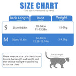 Qpets Cat Clothes for Post Surgery Recovery with Adjustable Closure and Soft Cotton Fabric | Blue Tie-dye Design M Size Back 30cm Bust 34-40cm