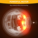 Qpets Small Dog Ball for Indoor and Outdoor Play with 60 Minute Charge and Vibrant Lights | Non Toxic Rubber Toy Relieves Anxiety