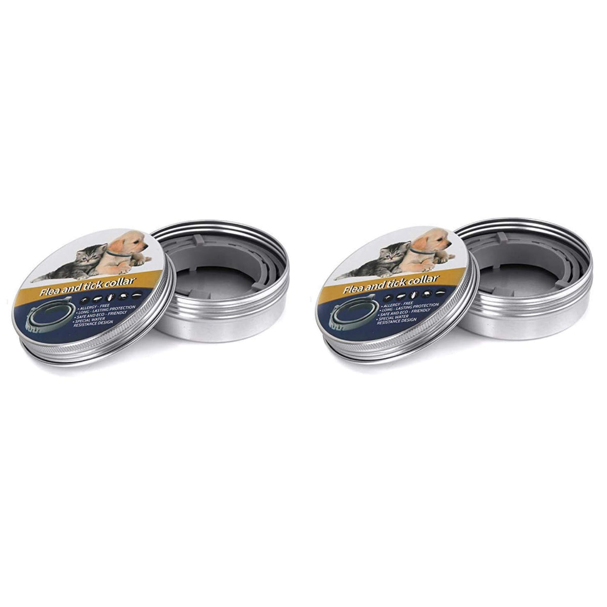 Qpets Flea and Tick Collar for Dogs and Cats with 8 Month Protection and 25 in Adjustable Strap