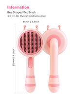 Hair Brush for Dog and Cat, Dog Brush for Hair, Cat Comb, Dog Hair Brush, Dog Comb, Cat Brush for Hair Grooming, Self-Cleaning Brush for Removes, Short or Long Haired Cats