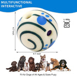 5.5 Inch Interactive Toy Ball for Dog, Dog Toys for Adult Dogs Fun Bouncing Sound Ball with Night Glow, PVC Dog Molar Chew Ball Funny Pet Ball Chewing Toy Ball Toy for Medium Large Dog