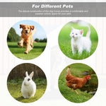 Qpets Outdoor Dog House for Small Breeds with 65x75x63 cm Space and DIY Assembly | Rainproof Plastic Hut Style