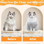 Qpets Cat Steam Brush for Pet Grooming with USB Rechargeable Design and Soft Bristles | Yellow