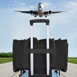 Qpets Travel Pet Carrier Backpack for Cats with Extendable Space 40x30x40cm | Breathable Mesh and Multi Pocket Design