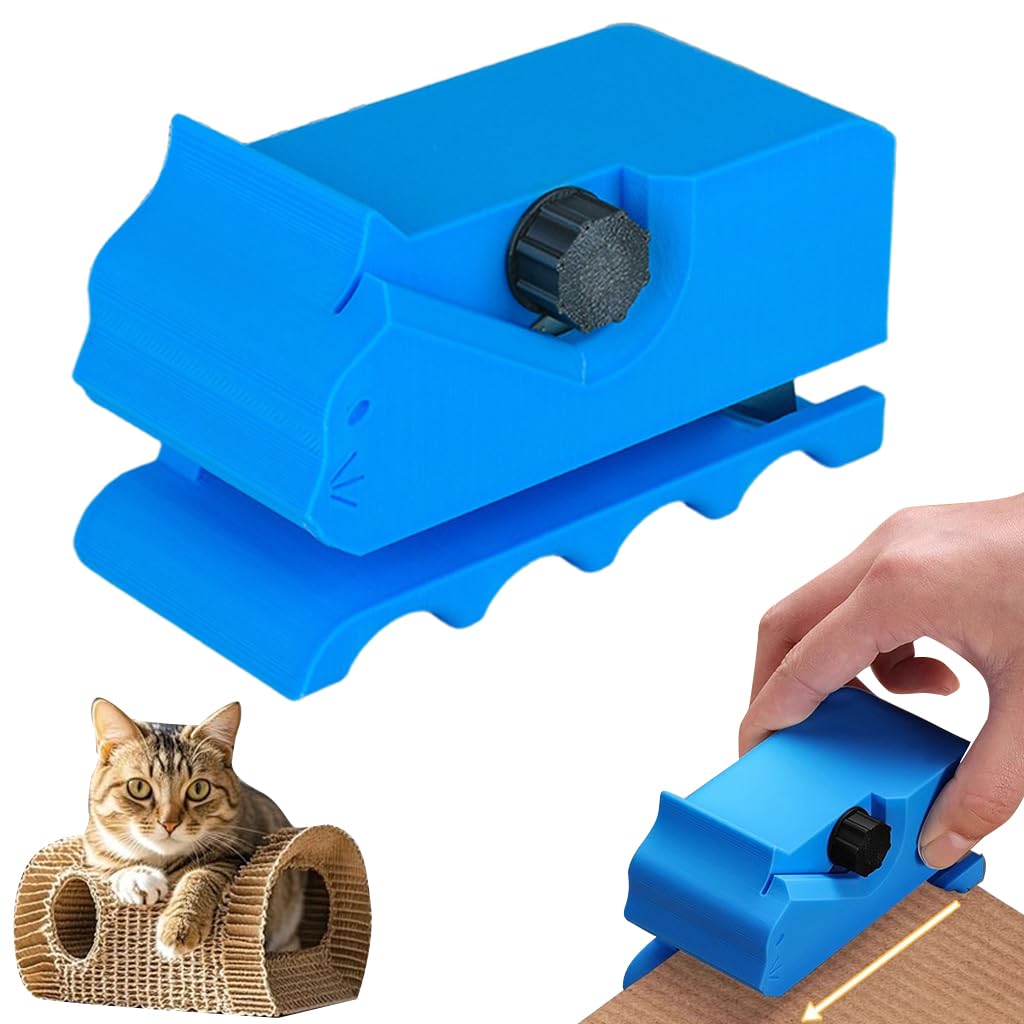Qpets Cat Scratcher Maker for DIY Cardboard Projects with Ergonomic Handle and 5x10x6cm Size