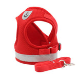 Qpets Dog Harness for Large Dogs with 1.2m Leash featuring Reflective Safety Strip and Breathable Mesh Fabric