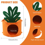 Qpets Hamster House for Small Pets with Washable Detachable Felt Design 17x13.5cm | Cozy Hideout