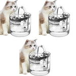Qpets Automatic Cat Water Fountain for Pets 1.8L with Faucet Mode and 3 Layer Filter System