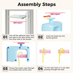 Qpets Cat Toy for Interactive Play with 1.8 Meter Elastic Rope & USB Rechargeable 300 mAh Battery | Detachable Door Hanging Feather Teaser