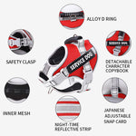 Qpets Dog Harness for Large Dogs with 2 Metal Leash Rings and Quick Release Buckle | Reflective Oxford Design for 23–30 kg Pets