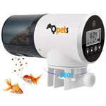 Qpets Automatic Fish Feeder for Aquariums and Ponds with Timer | 0.8L Capacity 360° Rotation