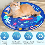 Qpets Cat Bed for Indoor Cats featuring 2 in 1 Tunnel Hideaway | Soft Plush 83x27cm