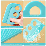 Qpets Pet Hair Remover Brush for Sofa and Carpet featuring Double Sided Soft Rubber | Easy Cleaning