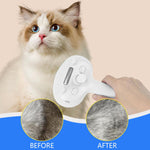 Cat Hair Brush, 3 in 1 Pet Slicker Brush with Mist Sprayer & UV LightShedding Hair Brush Pet Grooming Brush Self-CleaningShedding Hair Brush Remove Mat Pet Hair Brush for Dogs Cats