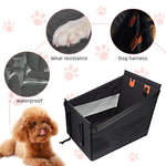 Qpets Dog Car Seat Cover for Backseat Travel with Easy Zip Setup and 600D Oxford Cloth | Waterproof Pet Mat