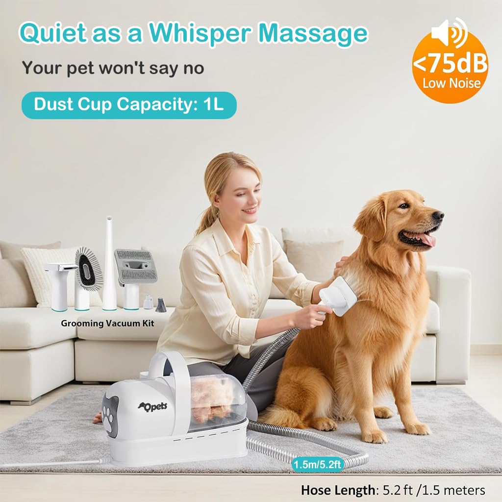 Qpets® 7 in 1 Vacuum Dog Grooming Machine