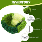 Qpets Bird Nest for Cage with Screw Mounted Design and Soft Plush Material | 17.5×8.5 cm Small Parrot Bed