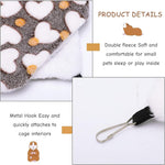 Qpets Winter Hammock Bed for Small Animals featuring 4 Inlets and Roof | 30×30 cm Plush Hanging House