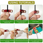 Qpets Parrot Leg Ring for Outdoor Exploration with 6.6 ft Retractable Wire | Fits Multiple Birds