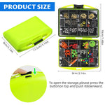 Qpets Fishing Tackle Kit for Freshwater and Saltwater Use featuring 174 pcs in Box | Includes Hooks, Sinkers and Bobbers