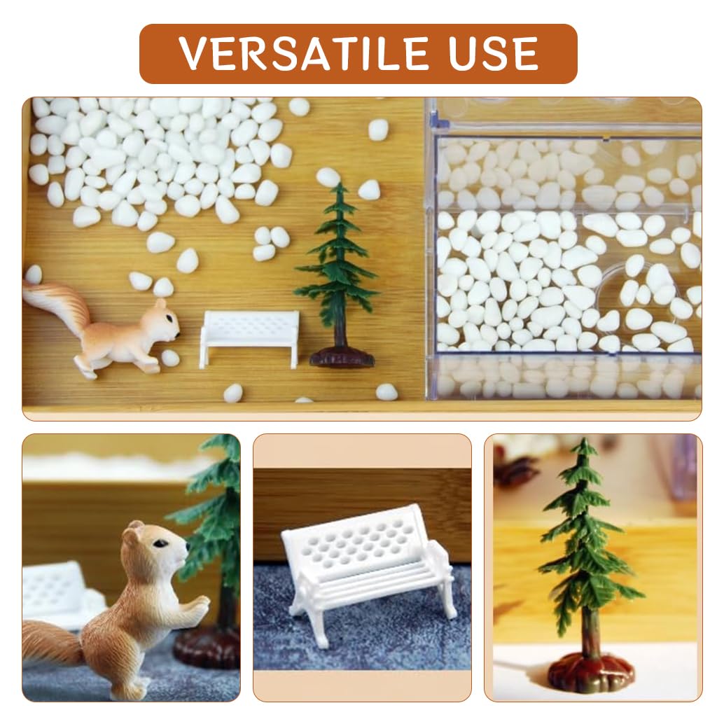 Qpets Small Betta Fish Tank for Desktop Use featuring Stackable Design and 12x8x10.5cm Size | Clear Plastic Mini Aquarium