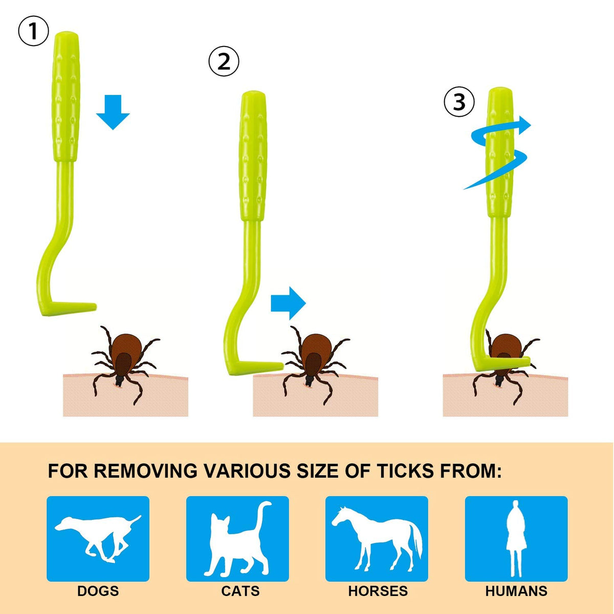 7 Pcs Dog Ticks Remover Kit Tick and Fleas Remover for Dogs Cat, Grooming Tools Tick Remover Tool Set, Pet Lice Remover Tick Tweezer, for Dog Cats Tick Comb for Dogs