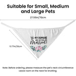 Qpets Dog Bandana Scarf for Wedding and Engagement Photos featuring 70×35×35 cm Fabric | Cat Friendly