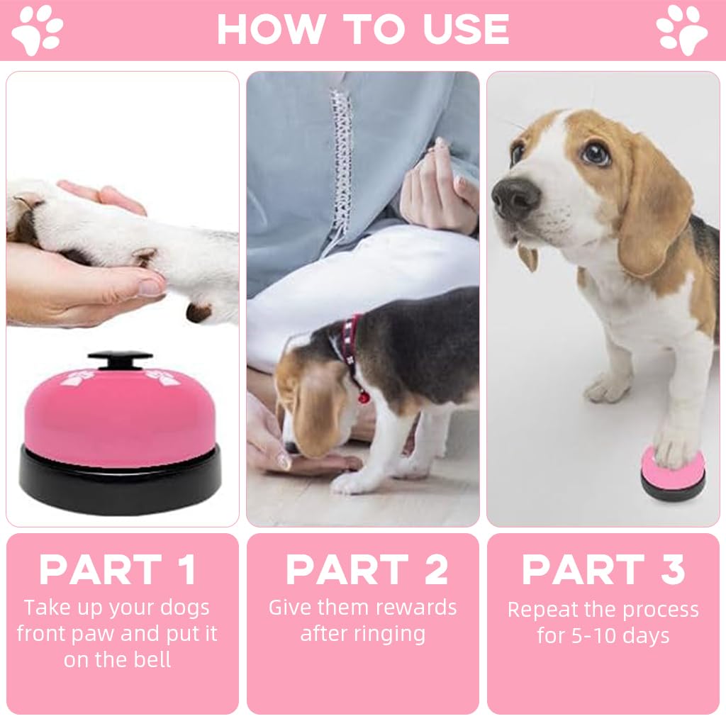 Qpets Dog Training Bells for Behavior and Potty Training with 33 inch Adjustable Hanging Strap | Encourages Clear Communication Between Puppies and Adult Dogs