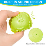 Qpets Dog Ball Toys for Fetch Play with 2.5 in Squeaky Design and TPR Material | 3 Pack