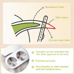 Qpets Cat Nail Clipper for Cats and Dogs with Dual Hole Design and Ergonomic Handle | Stainless Steel Blades and Built in Nail File