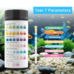 Qpets PH Water Testing Strips for Aquarium and Drinking Water with 7 in 1 Indicators | 100 Count