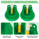 Qpets Sheep Water Bowl with Float Valve and Screw-Fixed Mount | G1/2 Fitting for Goats