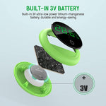 Qpets Wireless LED Aquarium Thermometer for Fish Tanks with 0–60 °C Range and 5‑Second Sensor | LCD Display Stick‑On Design