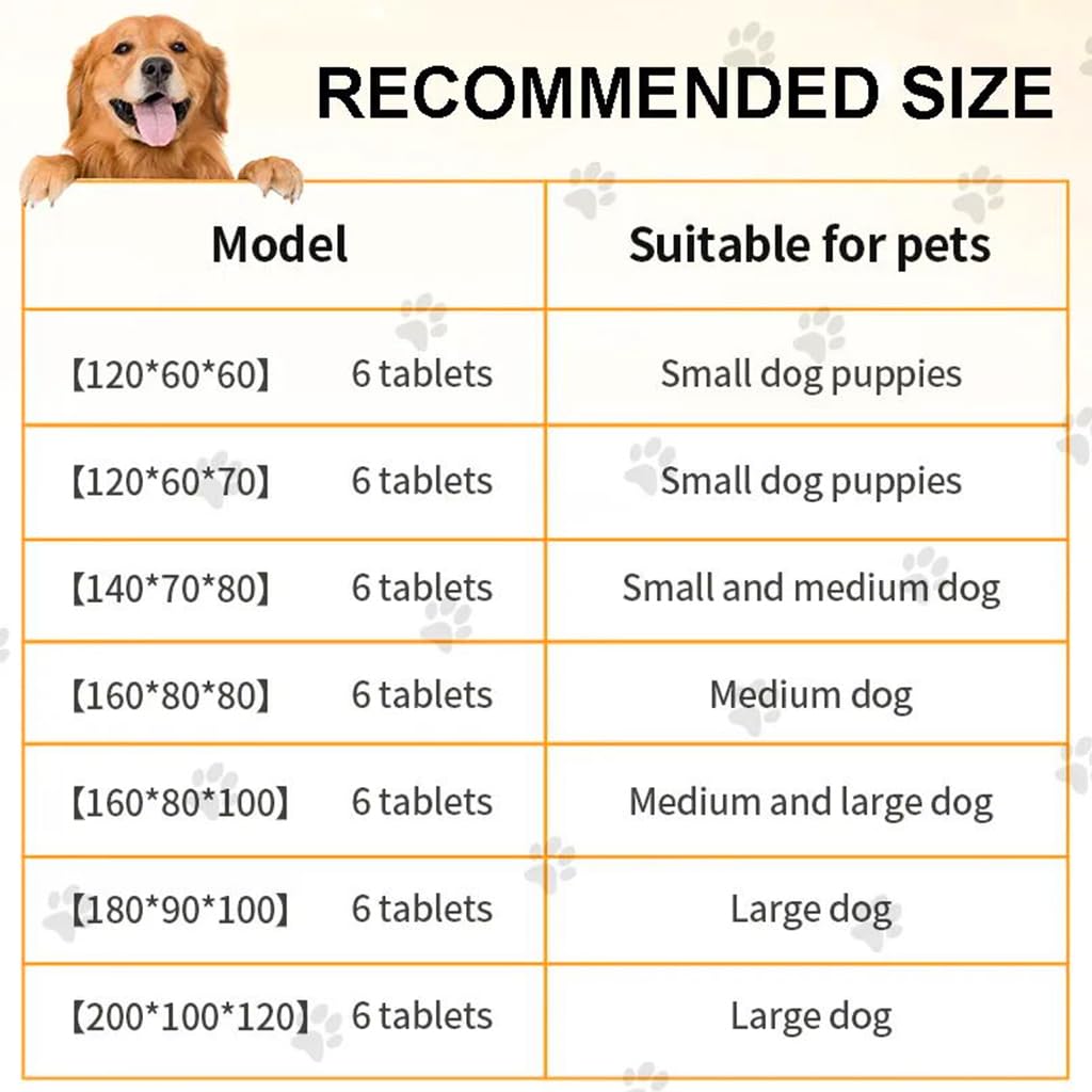 Qpets Dog Playpen for Indoor Use featuring 6 Panels 50x50cm with Door and Metal Grid Design
