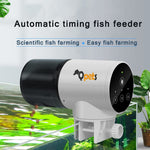 Qpets Automatic Fish Feeder for Aquariums and Ponds with 0.8L Food Container | 360° Rotating Timer