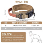 Qpets Dog Collar for Large Breeds with D Ring & PU Handle featuring 3.8cm Nylon Strap | Reflective Safety Training Collar