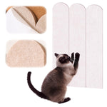 Qpets Cat Scratcher Mat for Wall Protection with Self-Adhesive Design 30x60cm PVC Felt | Decorative Fence Style