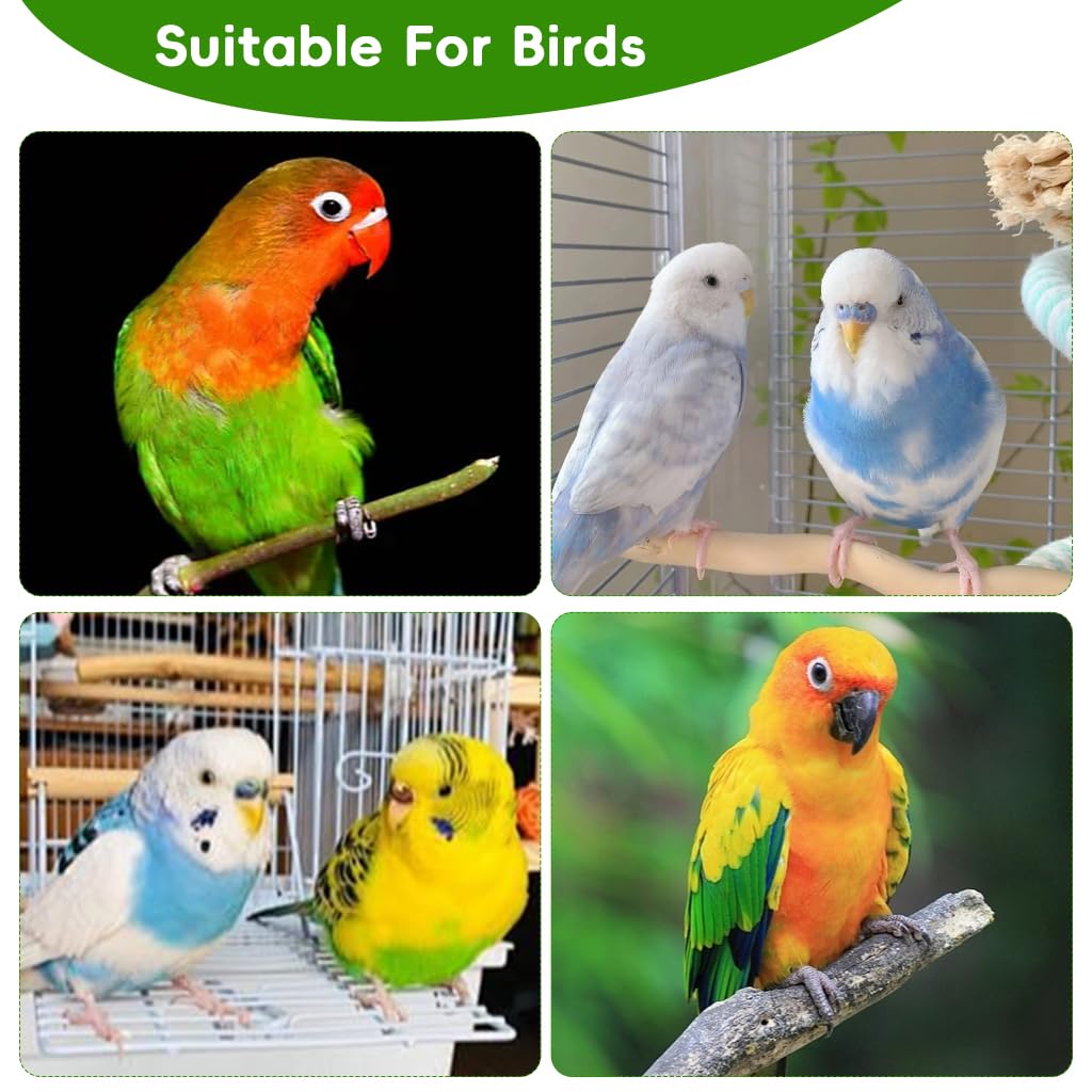 Qpets Parrots Nest for Cage with Screw Mounting and Soft Green Plush Interior 17x14x16cm | Washable Cozy Home for 2 Budgies